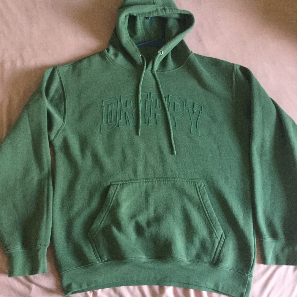 Eighty Eight Brand dark green “Drippy” hoodie